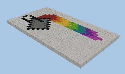 Colorful Paint Bucket Minecraft schematic preview