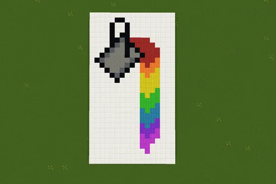 Colorful Paint Bucket Minecraft schematic