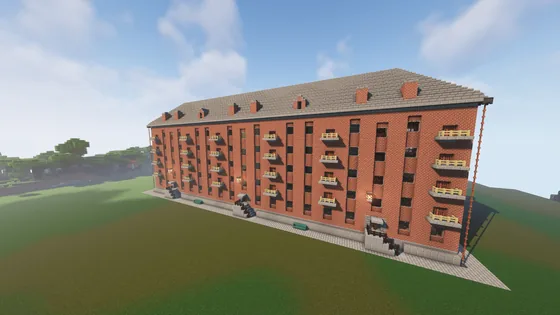 Communist Apartment Block Minecraft schematic