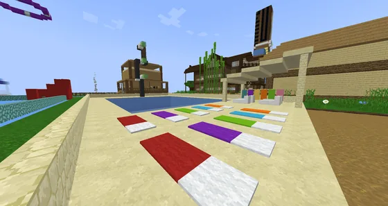 Community Swimming Pool Minecraft schematic