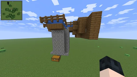 Compact Early Game Iron Farm Minecraft schematic