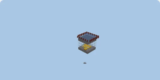 Compact Efficient Iron Golem Farm Minecraft schematic