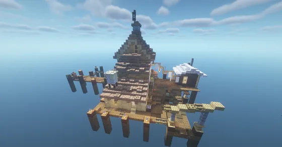 Compact Fisher House Minecraft schematic