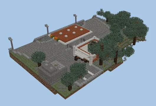 Compact Highway Gas Station Minecraft schematic preview