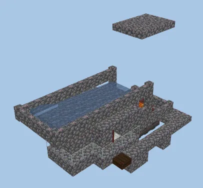 Compact Iron Farm Minecraft schematic preview