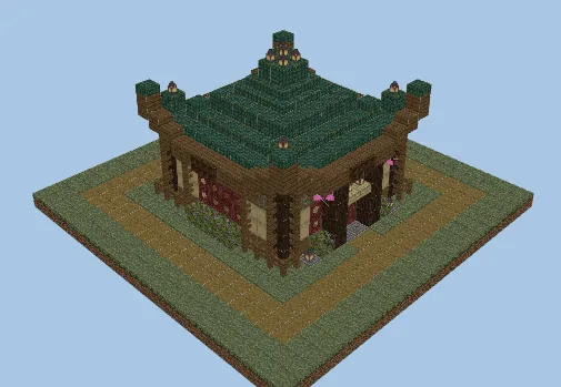 Compact Japanese Dwelling Minecraft schematic