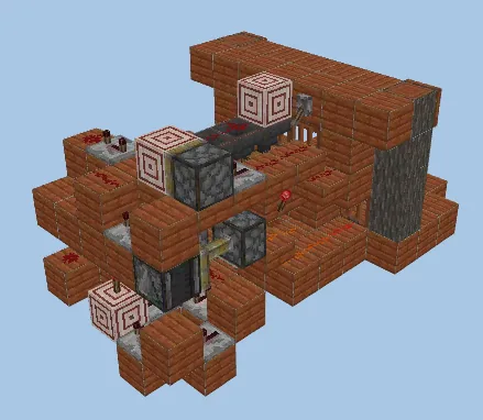 Compact Jukebox Music Player Minecraft schematic preview