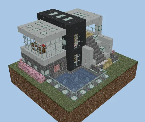 Compact Modern Residence Minecraft schematic preview