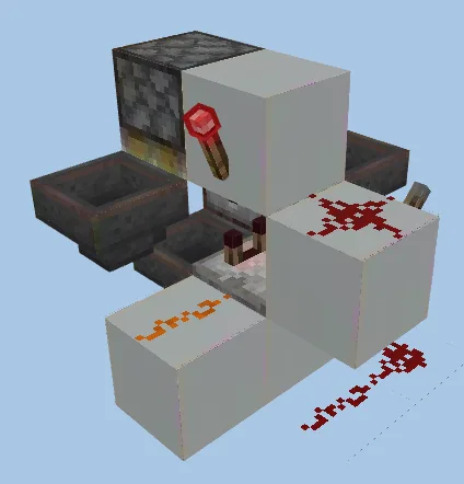 Compact Shulker Box Loader Minecraft schematic preview