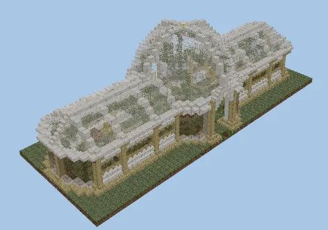 Compact Survival Greenhouse Minecraft schematic