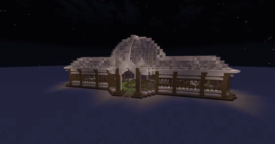 Compact Survival Greenhouse Minecraft schematic