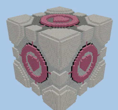 Companion Cube Iron Farm Minecraft schematic