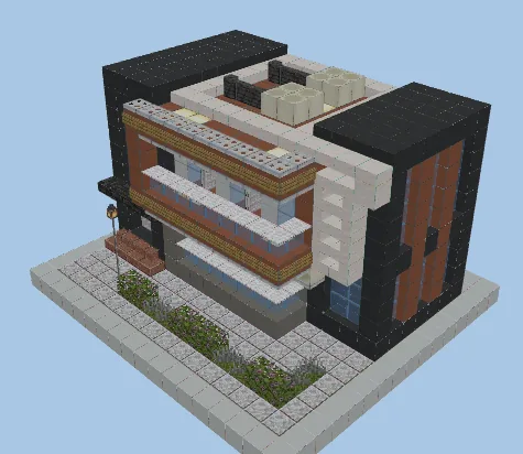 Contemporary Suburban Family Residence Minecraft schematic
