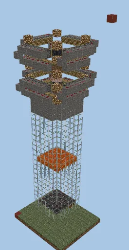 Redstone Cow Farm with Spawners Minecraft schematic preview