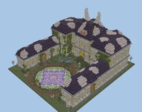 Cow Themed Towny Spawn Minecraft schematic