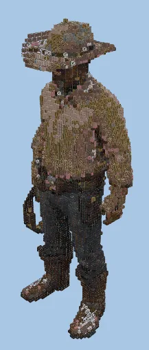 Cowboy Statue Minecraft schematic