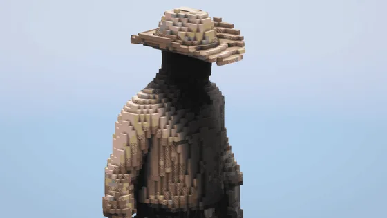Cowboy Statue Minecraft schematic