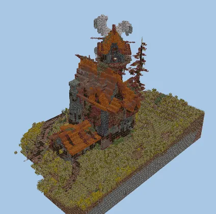 Cozy Countryside Adventurer's House Minecraft schematic