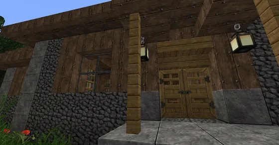 Cozy Village Library Minecraft schematic