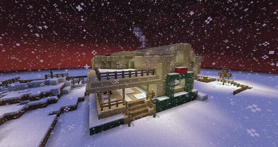 Cozy Yule Cabin Minecraft schematic