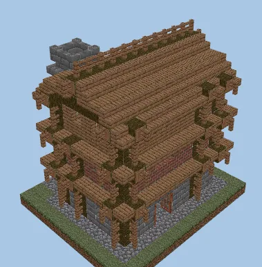 Craftsmen House Three Minecraft schematic preview