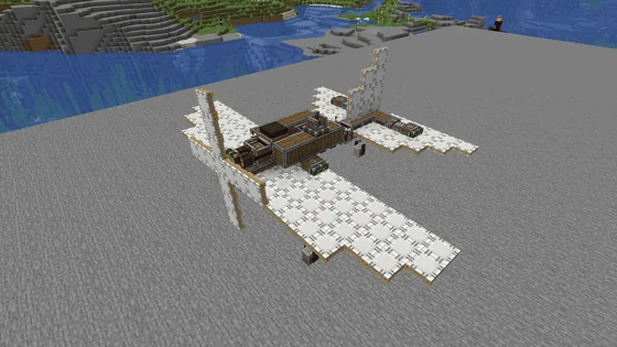 Create Aeronautics First Flying Plane Minecraft schematic