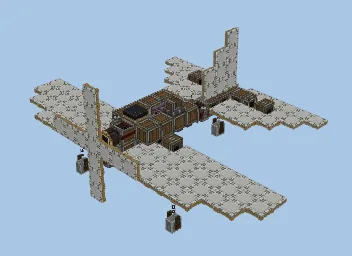 Create Aeronautics First Flying Plane Minecraft schematic