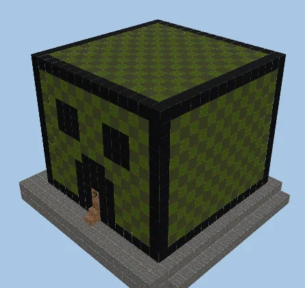 Creeper House Minecraft schematic preview