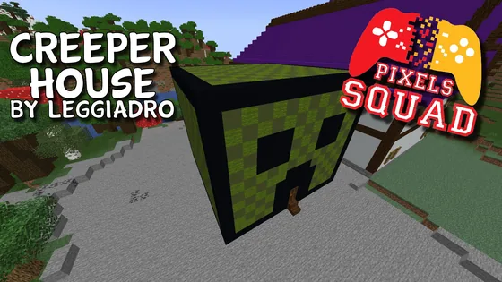 Creeper House Minecraft schematic