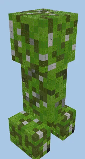 Creeper Statue and TNT Build Minecraft schematic