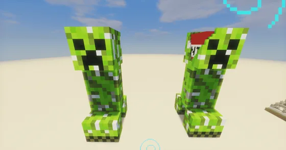 Creeper Statue and TNT Build Minecraft schematic