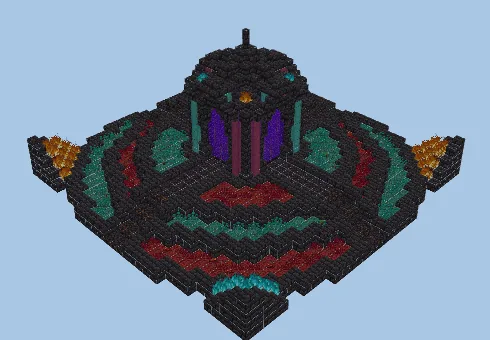 Crimson Warped Portal Decor Minecraft schematic preview