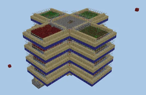 Automatic Crop Farm Minecraft schematic preview