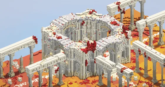 Cursed temple ruins Minecraft schematic