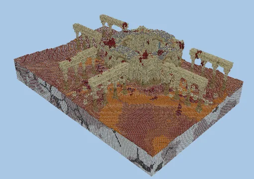 Cursed Temple Ruins Structure Minecraft schematic preview