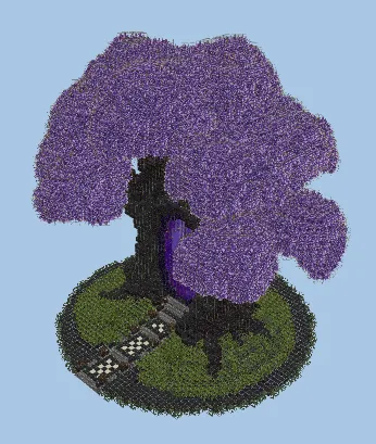 Custom Amethyst Tree Nether Portal Design Minecraft schematic