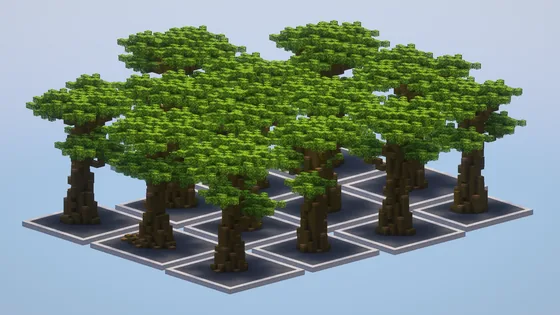 Custom Big Jungle Trees Pack Minecraft schematic