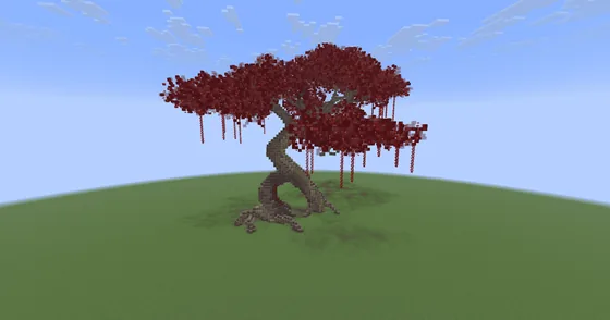 Custom Decorative Ornamental Tree Build Minecraft schematic