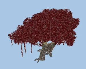 Custom Decorative Ornamental Tree Build Minecraft schematic
