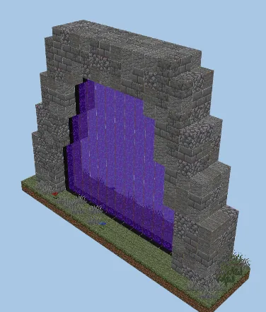 Custom Nether Portal Design Minecraft schematic preview