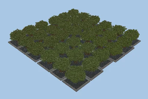 Custom Oak Trees Pack Minecraft schematic preview