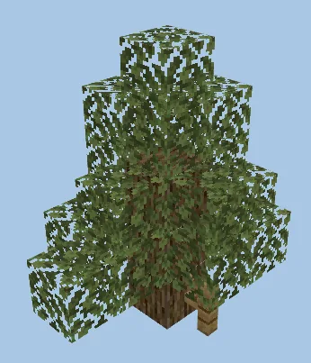 Custom Spruce Tree Design Minecraft schematic preview