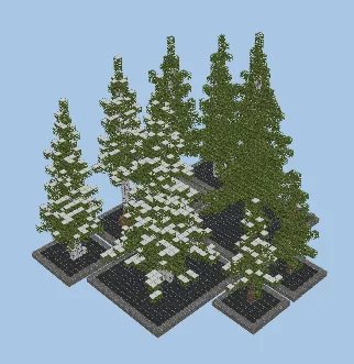 Custom Spruce Trees Minecraft Pack Minecraft schematic