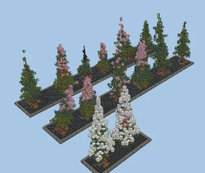 Custom Spruce Trees Pack Build Minecraft schematic preview