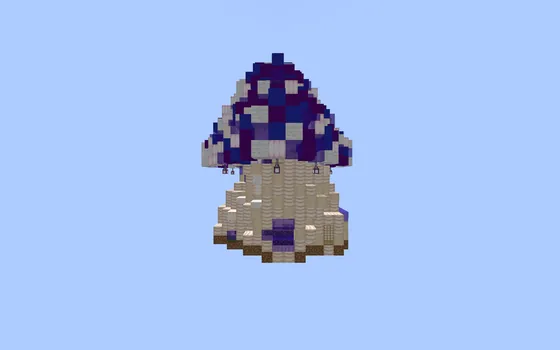 Cute Purple Mushroom Structure Minecraft schematic