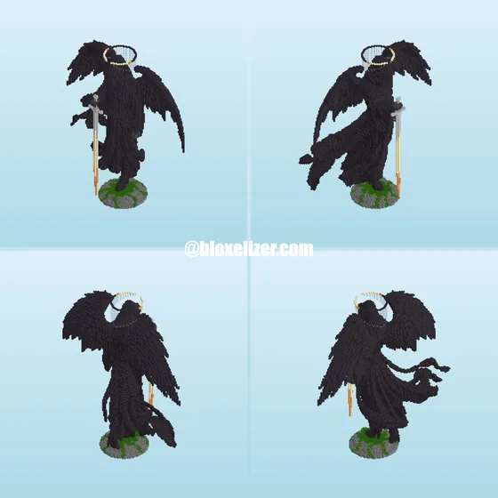 Dark Angel Statue Minecraft schematic