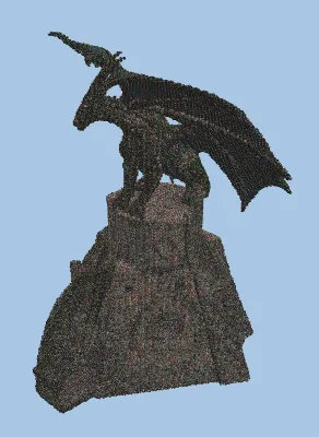 Dark Dragon Mountain Structure Minecraft schematic