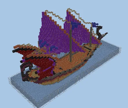 Dark Elf Skyship Minecraft schematic