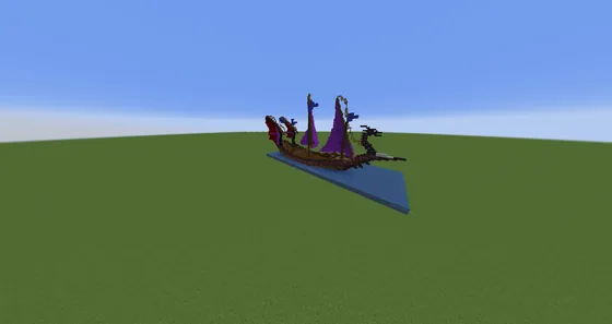 Dark Elf Skyship Minecraft schematic
