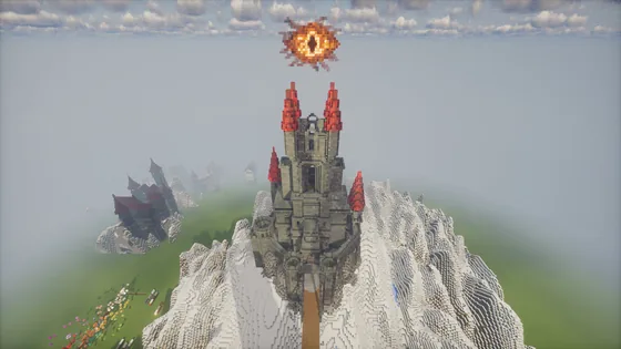 Dark Fantasy Castle Structure Minecraft schematic